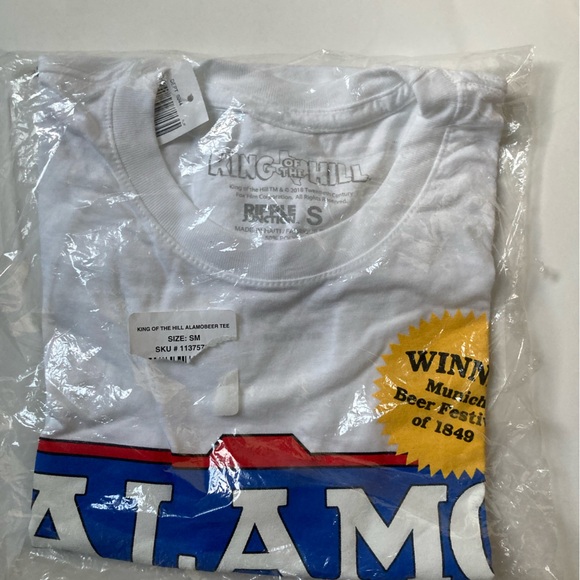 NWT King Of The Hill Alamo Beer Shirt Mens Small/~King Of The Hill T-Shirt - Picture 6 of 6